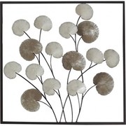 Dekorácia kovová 50x50x5cm 17SMA0373B