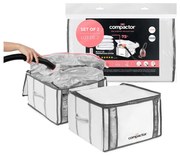 Vákuové/vystužené látkové úložné boxy na oblečenie v súprave 2 ks 42x25x25 cm Life – Compactor