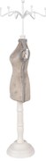 Béžovo-biely stojan na šperky v tvare figuríny - 12*12*39 cm