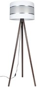 Stojacia lampa CORAL 1xE27/60W/230V hnedá/biela/chróm