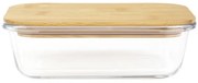 Nádoba BAMBOU sklenená s bambusovým vekom 890906