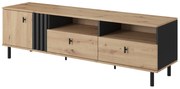 TV stolík/skrinka Madeira 165 (dub artisan + čierny antracit). Akcia -10%. Vlastná spoľahlivá doprava až k Vám domov. 1071362