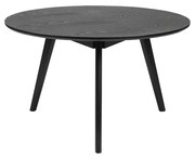 Čierny konferenčný stolík Rowico YuRAi , ⌀ 90 cm