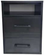 Skrinka na kolieskach 2S čierna