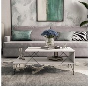 Konferenčný stolík LOIRE 40x100 cm biela