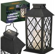 BERGE LED solárny záhradný lampáš svietidlo čierna 2V 35MA