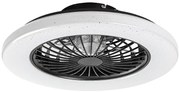 RABALUX 71329 Dalfon2 stropné svietidlo s ventilátorom D485mm LED 48W/1900lm 3000-6500K čierna, stmievateľné, diaľkový ovládač, starlight efekt