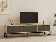 TV stolík/skrinka Samove 3 (dub zafírový + čierna + antracit) . Vlastná spoľahlivá doprava až k Vám domov. 1095217