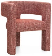 Červené dizajnové kreslo ALPAH SILENCIO