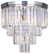 Zuma Line FC17106/4+1-CHR - Krištáľové stropné svietidlo 5xE14/40W/230V chróm