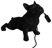 Dekor čierne stolné svietidlo BULDOČEK