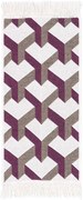 Koberček / kúpeľnový koberček ORIENT 3 fialový / krémový