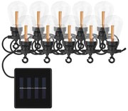 LED solárny dekoračný reťaz 10xLED/0,6W/1,2V 4,5m IP44 800 mAh