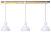 Luster na lanku 3xE27/40W/230V biela
