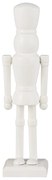 Ib Laursen Drevená soška Nutcracker Rounded Feet White 21 cm