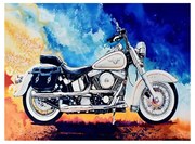 784032 NORIMPEX 5D Diamantová mozaika - Motorka