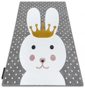Koberec PETIT BUNNY KRÁLIK sivý