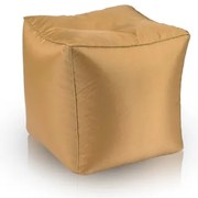 Sedací vak taburetka Cube L gold nepremokavý TiaHome