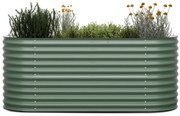 Blumfeldt High Grow, vyvýšený záhon, 200 x 80 x 100 cm, z vlnitého oceľového plechu, jednoduchá montáž, odolný voči hrdzi a mrazu