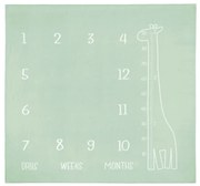 Míľniková mušelínová plienka/dečka 120x120 cm Boho Sensillo, mätová