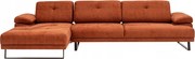 Rohová sedačka Mussty 1 (oranžová) (L)
