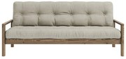 Béžová ľanová rozkladacia pohovka 205 cm Knob – Karup Design