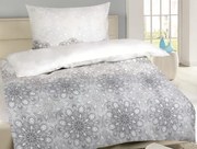 Obliečky Mandala, šedo-biele%