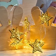 DECOLED LED světelný řetěz, 7 m, hvězdičky