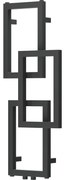 Mexen Grid, dekoratívny kúpeľňový radiátor 870 x 360 mm, 209 W, grafitová, W215-0870-360-00-66