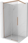 Mexen Rox, sprchová stena 95 x 200 cm, 8mm číre sklo, medený matný profil, 8C2-095-003-65-00