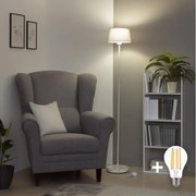 Brilagi - LED stojacia lampa CERIA 1xE27/40W/230V pr. 25 cm sivá/biela