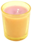 Vonná sviečka v skle YELLOW 6,5 cm žltá