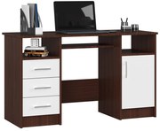 PC stolík Aziza  (wenge + biela). Akcia -21%. Vlastná spoľahlivá doprava až k Vám domov. 1069612