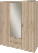 Šatníková skriňa Mega 141, dub sonoma%