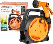 Navíjač Strend Pro Garden, so záhradnou hadicou, pištoľ, 10m, 5/16"