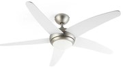 Bolero, 2 v 1 stropný ventilátor, 134 cm, svetlo, 55 W, diaľkový ovládač, biely