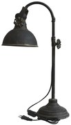 Čierna antik nástenná lampa s patinou Factory - 31*21*18 cm