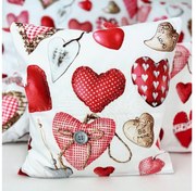 Obliečka na vankúš Valentine White Veľkosť: 40x40cm