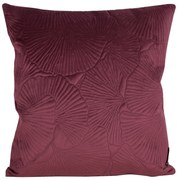DEKORAČNÁ OBLIEČKA NA VANKÚŠ VELVET 45X45 CM BORDOVÁ