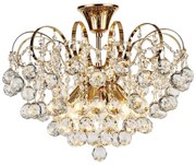 Brilagi - Prisadený luster CRYSTAL 6xE14/60W/230V zlatá