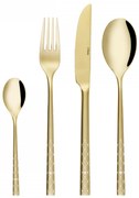 Príborový set 16 ks – Living PVD Champagne - Laser Glamour Love - 107076