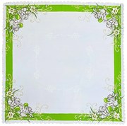 Veľkonočný obrus Zajačiky zelený 90x90cm TiaHome