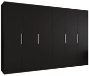 Skriňa Marbella I 300 čierna/strieborný