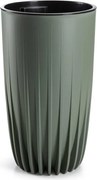 Květináč STRIPPED ECO II 30 cm šedo-zelený