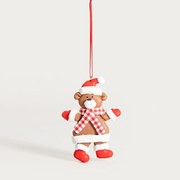 Závesná vianočná dekorácia LIZZY medvedík 54562