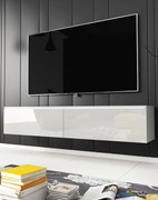 TV skrinka 140 cm závesná alebo stojaca biely lesk Lowboard D