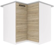 Kuchynská skrinka Belini spodná rohová 90 cm dub sonoma s pracovnou doskou  TOR SNP90/2/WT/DS/0/B1