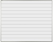 Biela keramická popisovacia tabuľa s potlačou ekoTAB, 1500 x 1200 mm, linky