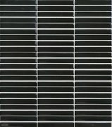 Keramická mozaika Premium Mosaic Kit Kat black 28x31 cm mat MOSKK3BKM