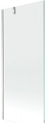 Mexen Next, 1-krídlová vaňová zástena 80 x 150 cm, 6mm číre sklo, oceľová, 895-080-000-00-00-97